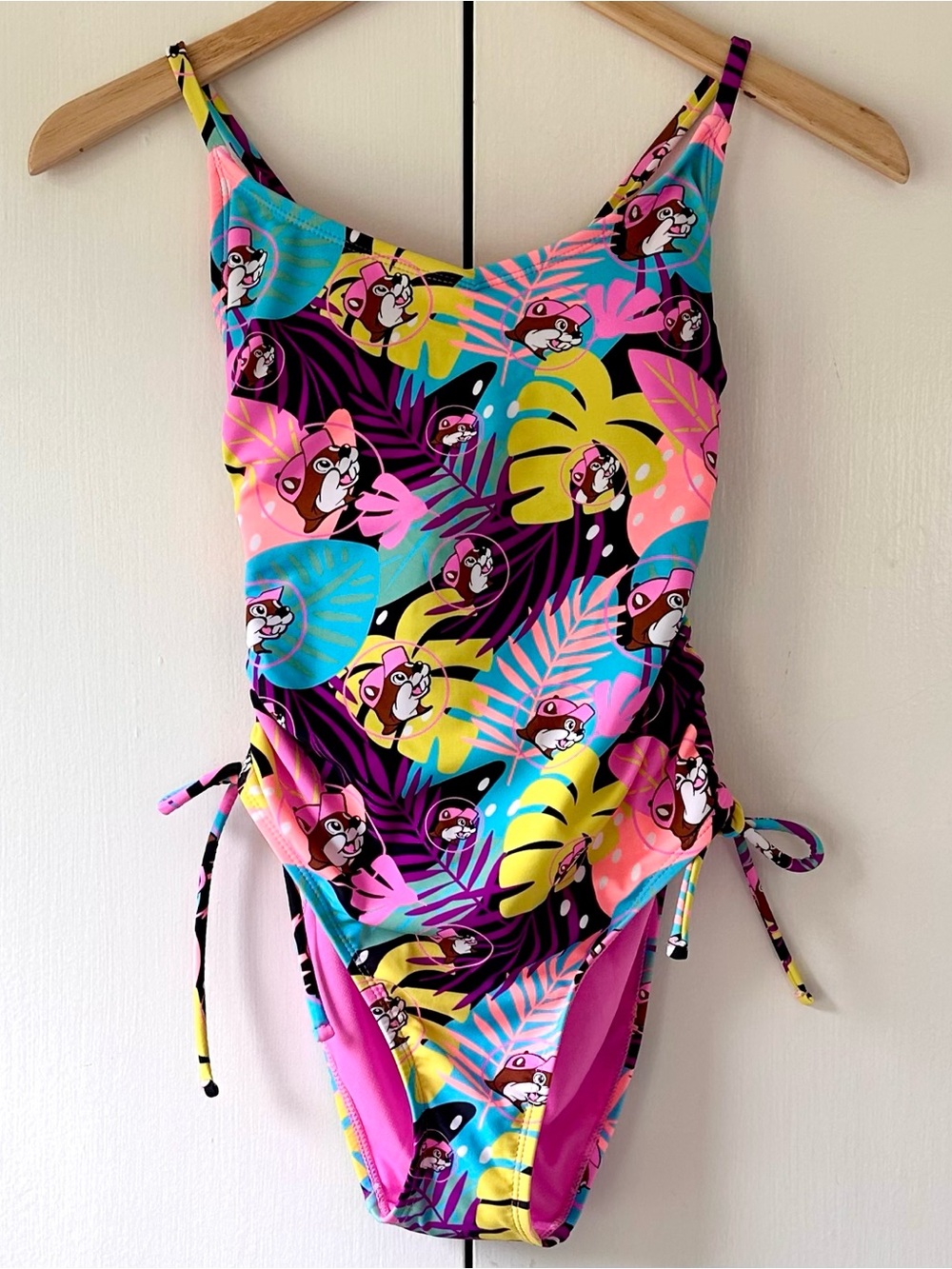 Women’s One-Piece Buc-ee’s Swim Suit - Bright Multi Floral Print